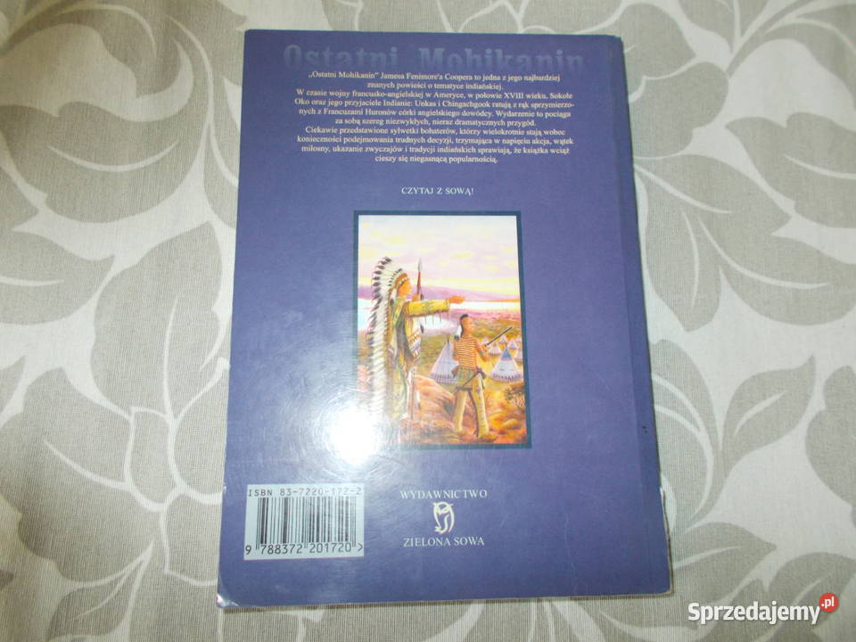 James Fenimore Cooper Ostatni Mohikanin Rok wydania 2000 opolskie Głubczyce