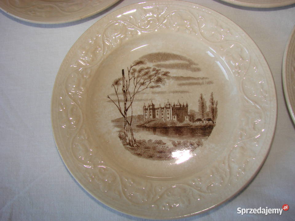 Gustafsberg stare porcelanowe talerzyki Pruszcz Gdański