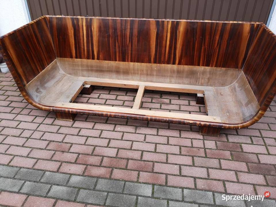 Sofa Kanapa ArtDeco Unikat Tulipan Palisander Swarzędz