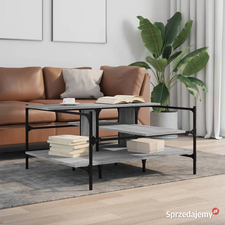 Stolik kawowy szary dąb sonoma 100x100x485 Warszawa sprzedam