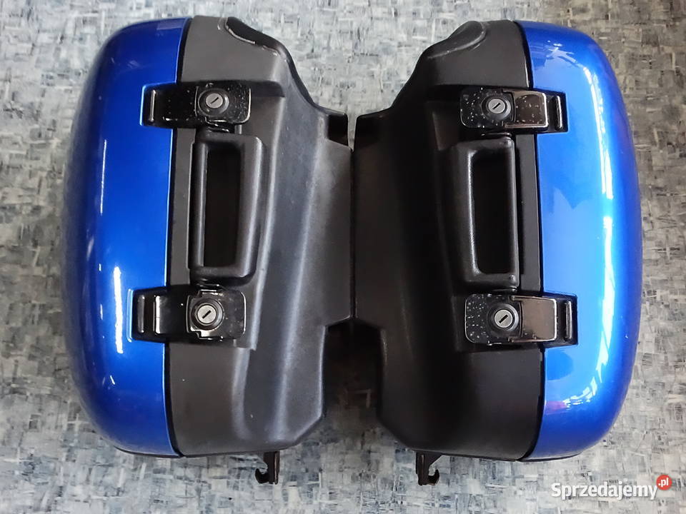 Oryginalne Kufry Boczne TRIUMPH Niebieskie Biłgoraj sprzedam