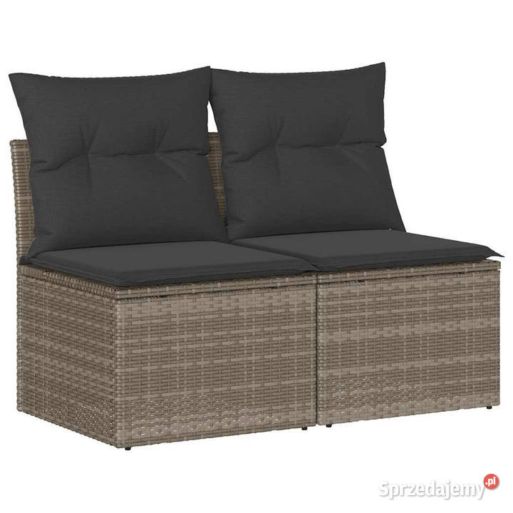 4cz sofa ogrodowa z poduszkami szary rattan PE i Warszawa