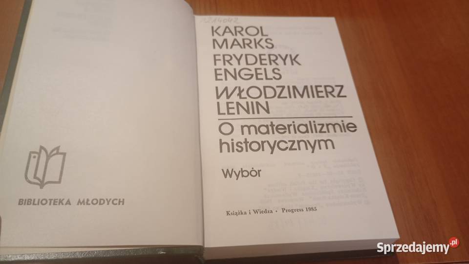 O materializmie historycznym wybór Karol Marks Gdańsk