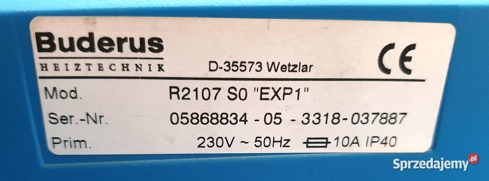 Piec 60kW Buderus Logano G234 sterownik gaz Warszawa