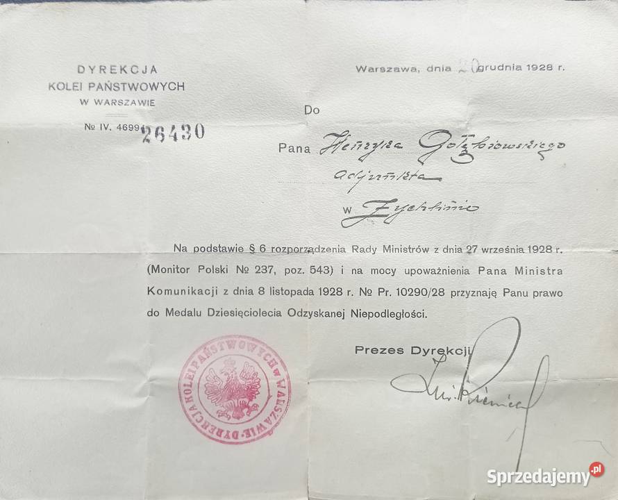 Medal dziesięciolecia odzyskanej niepodległości Łódź