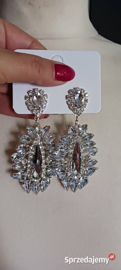 Kolczyki krysztalki Ostrowąs