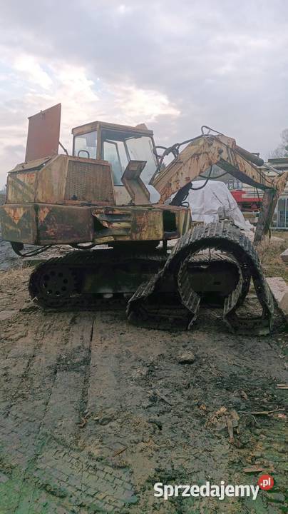Koparka gąsienicowa Waryński K408 leyland sw266 Brodnica