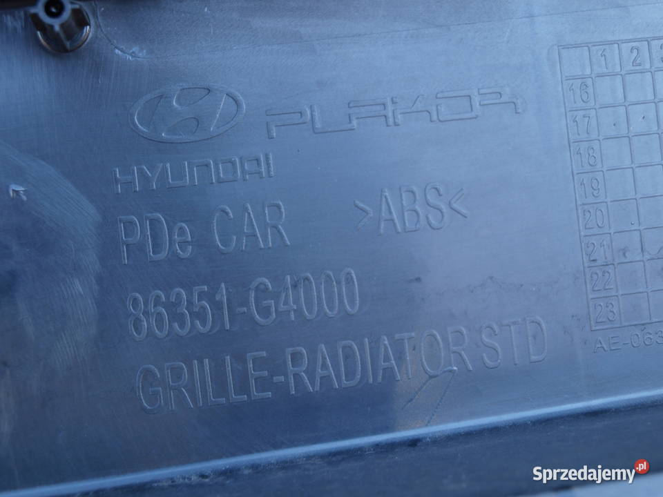 Hyundai i30 grill chrom atrapa przód 2017 2020r wielkopolskie Kalisz