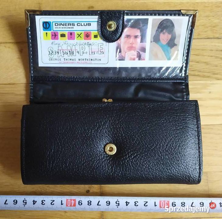 292 portfel czarny NIEUŻYWANY Imitacja skóry łódzkie Łódź