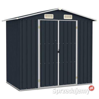 vidaXL Szopa ogrodowa antracytowa 205x129x183 mazowieckie Warszawa