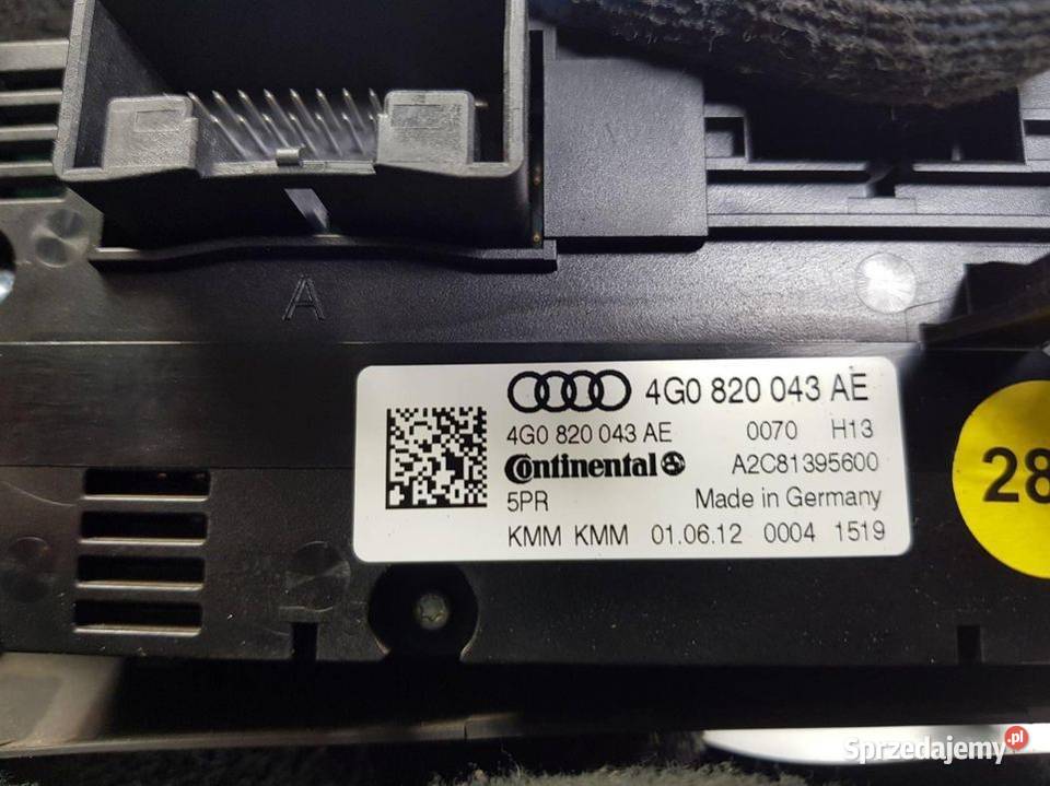 PANEL KLIMATYZACJI AUDI A6 C7 4G0820043AE Lipno sprzedam
