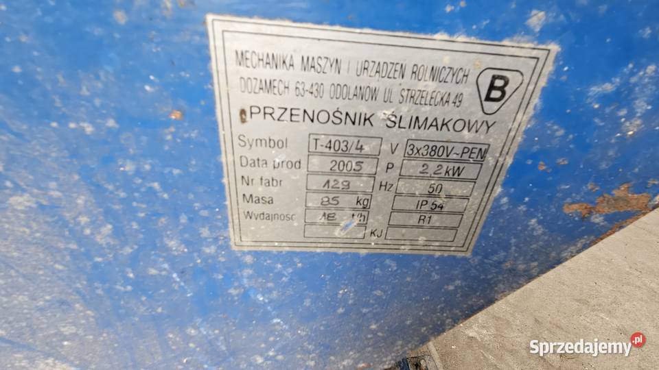 żmijka podajnik ślimakowy Dozamech fi150 o Pozostałe