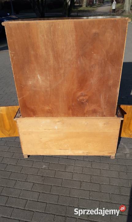 Witryna serwantka Art Deco PRL orzech lata 5060 Gdynia