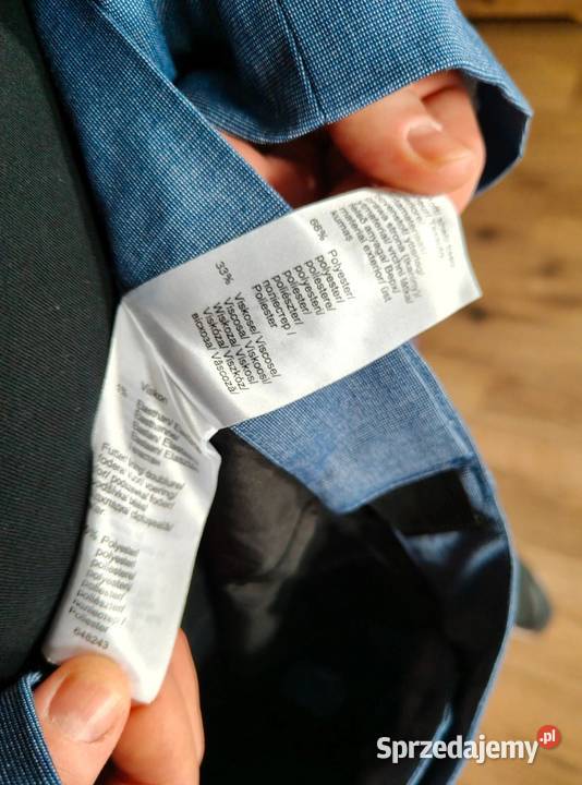 Garnitur męski niebieski 64 7XL Bonprix nowy Suwałki