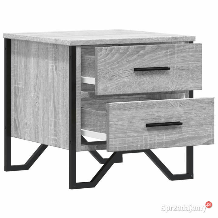 Szafka nocna szary dąb sonoma 40x41x40 WM848510 Meble
