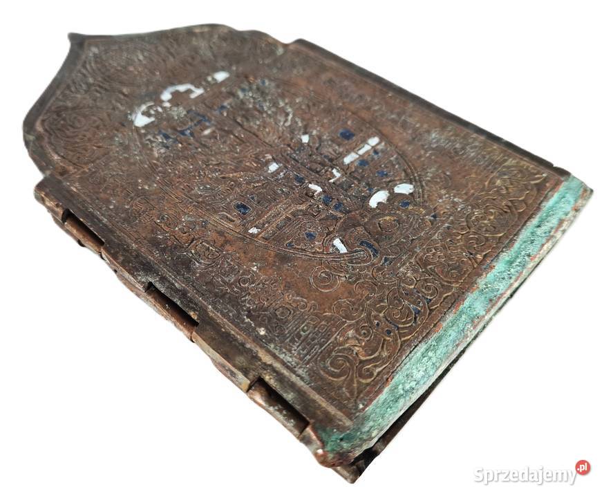 Ikona podróżna Tetraptyk XIXw 0420 Warszawa