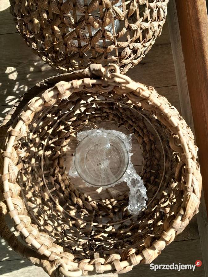 Dwa lampiony Rovterne Jysk brązowy Grabowiec