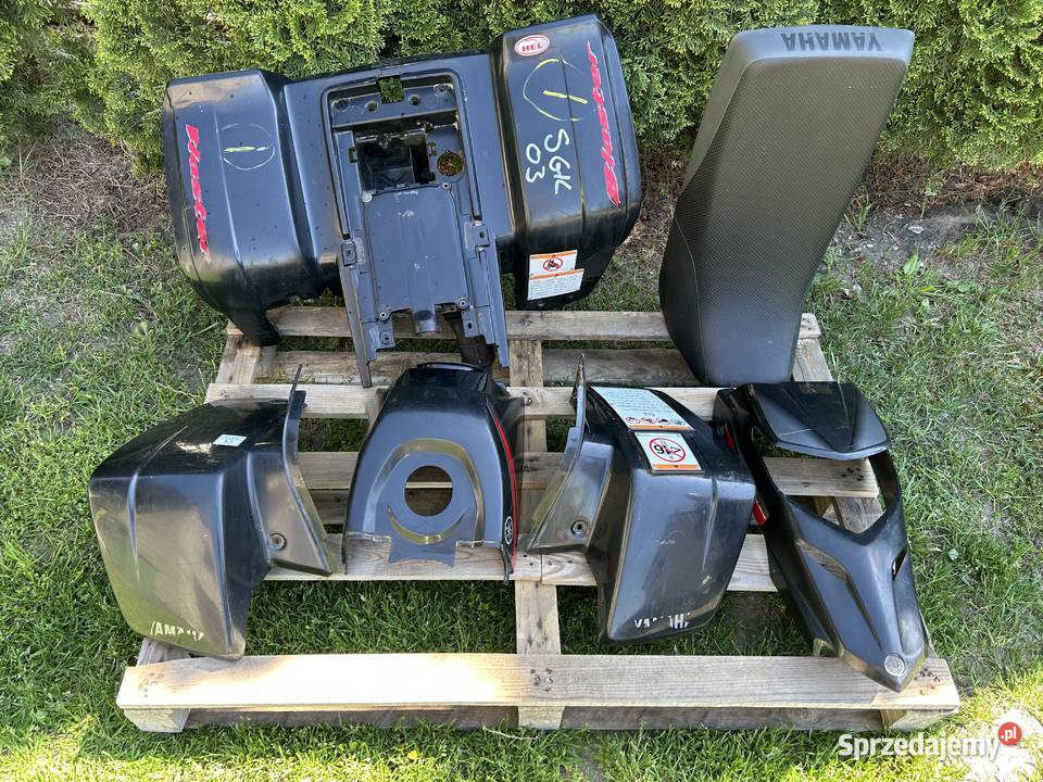 KOMPLET PLASTKÓW BŁOTNIK PRZÓD TYŁ CZACHA YAMAHA
