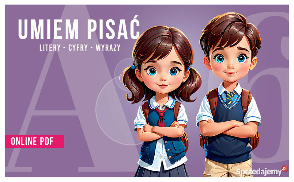 Nauka pisania literek do wydruku PDF Alfabet Kraków