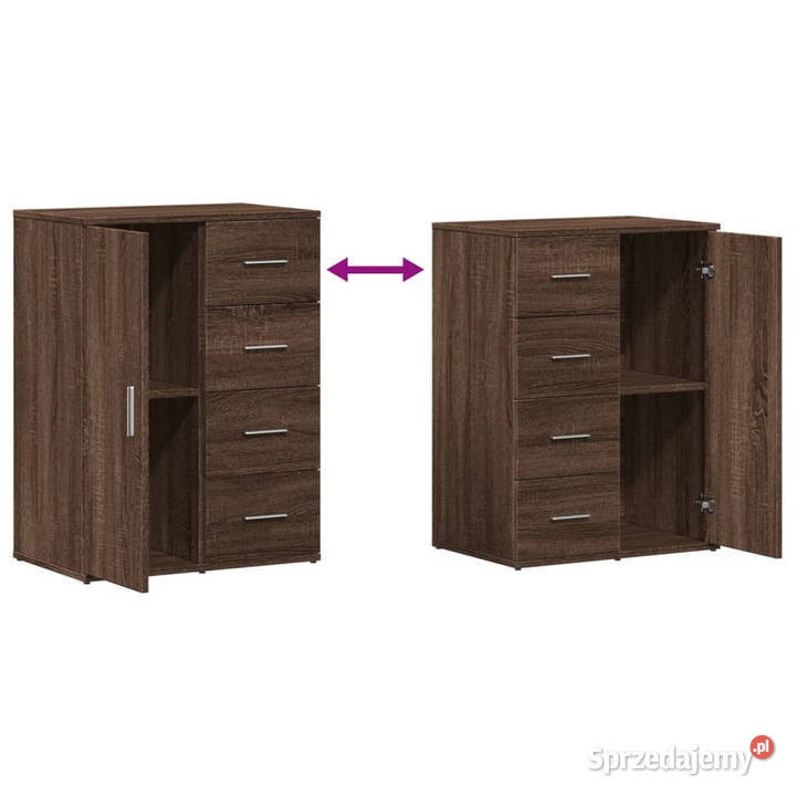 Szafka brązowy dąb 59x39x80 materiał mazowieckie Warszawa