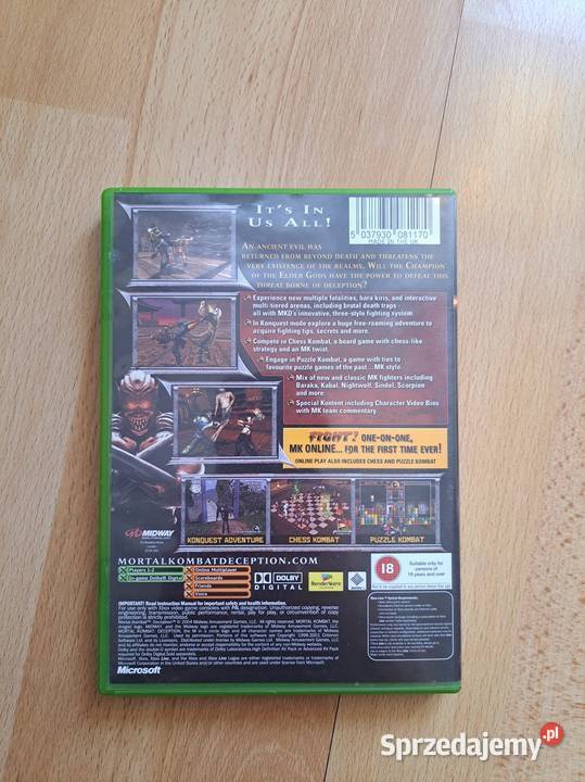 Gra Xbox Mortal Kombat Deception Kraków sprzedam
