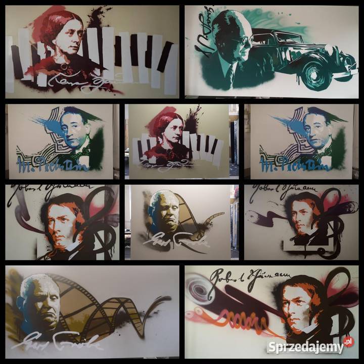 Artystyczne graffiti malowanie mural aerograf Poznań