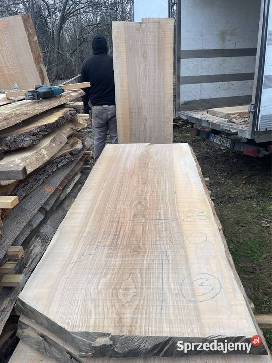 Monolit blat stół jesion 100x200x10 Przysucha