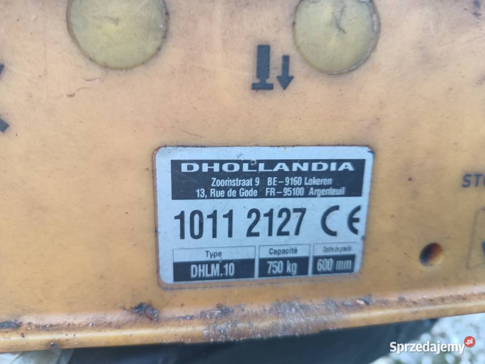 Winda aluminiowa dhollandia Mercedes sprinter Wołoskowola