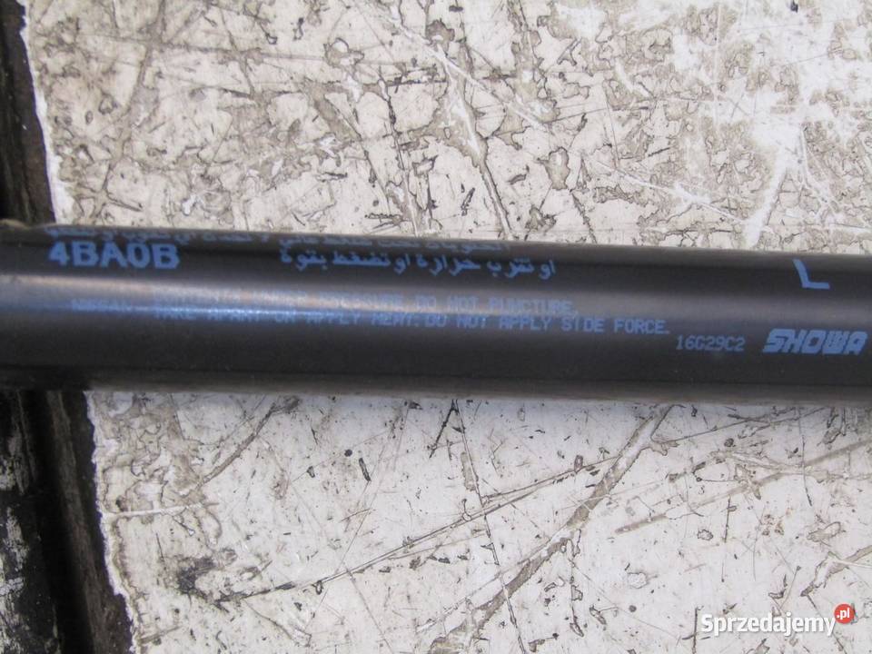 SIŁOWNIK TELESKOP MASKI POKRYWY LEWY LEWE NISSAN sprzedam