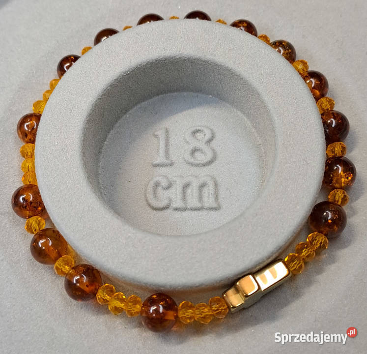 Bransoletka różaniec dziesiątka różańca BURSZTYN mazowieckie Warszawa