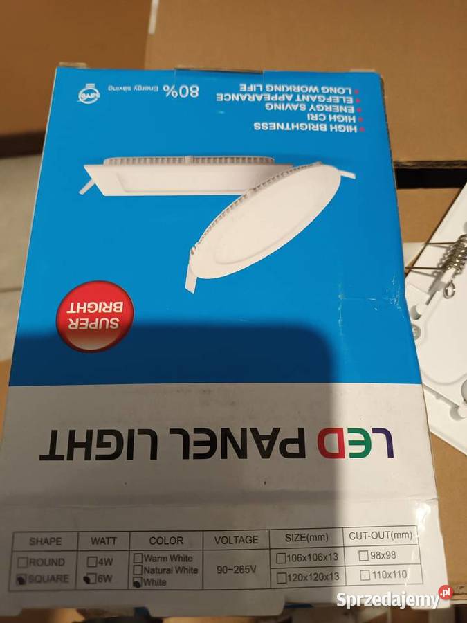 Panel led podswietlenie 6W kwadratowy 12x 12xm Kraków