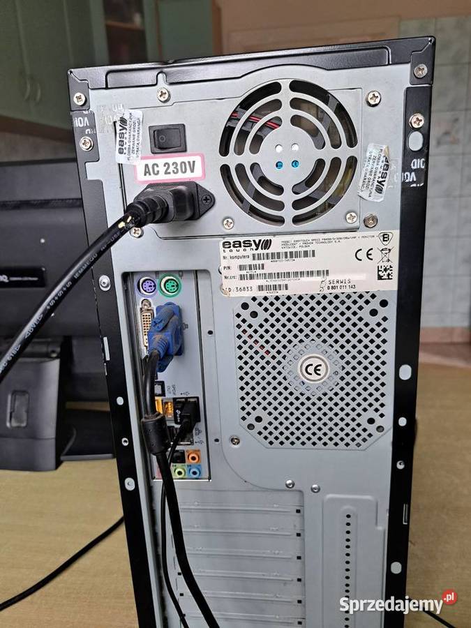 Kompletny zestaw PC Komputer monitor klawiatura