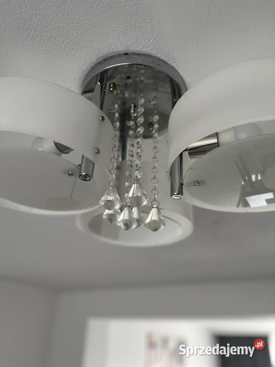 Lampa sufitowa z kryształkami kolory led Jędrzejów