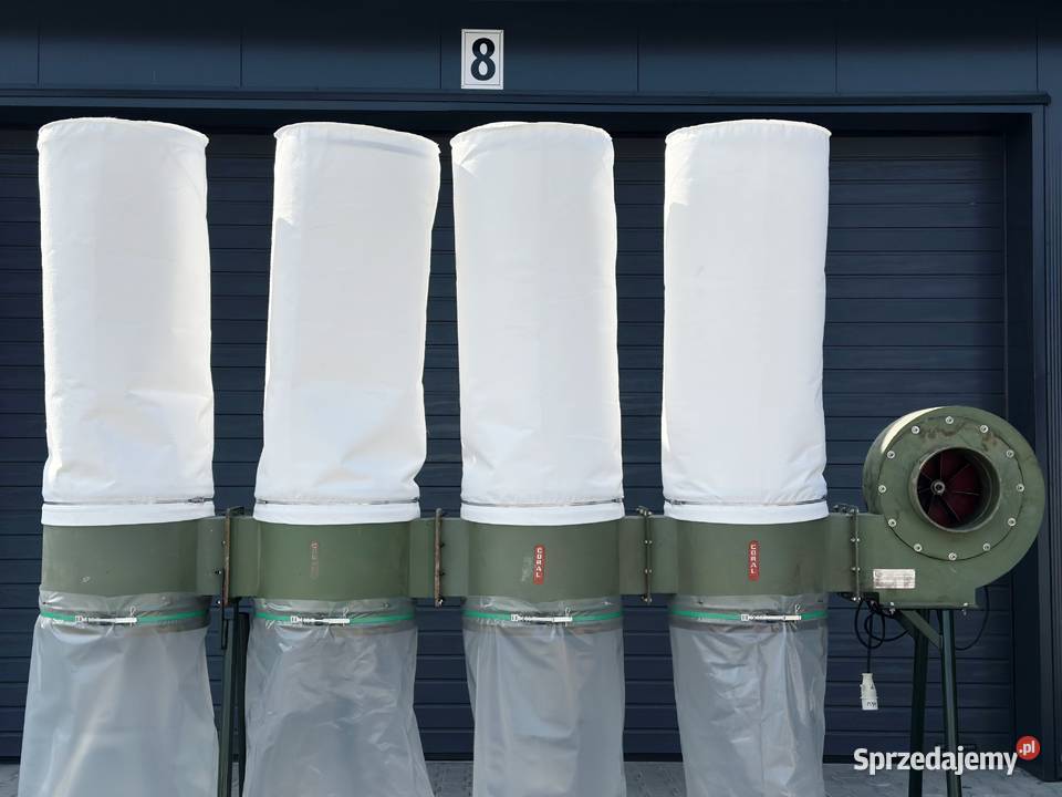 Odciąg trocin CORAL 4 workowy 40 kW 1463 lubelskie Łabuńki Pierwsze