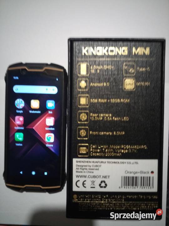 Niewielki Smartfon CUBOT KINGKONG MINI (4 cale)