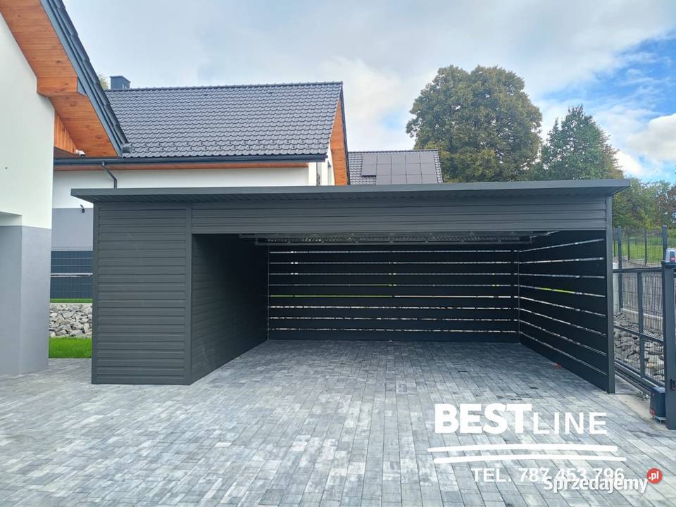 Wiata Carport 7x5 Antracyt Producenta 529zł/m2 Katowice