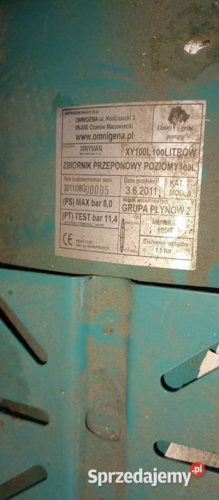 Zbiornik przeponowy poziomy 100 litrów Parczew
