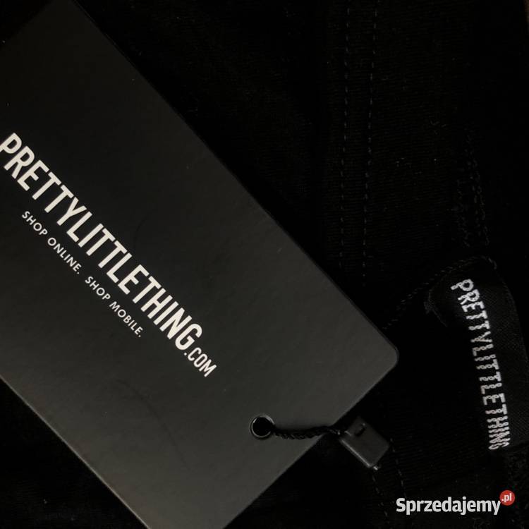 Basic Black Cycle Shorts PRETTYLITTLETHING Bez wzoru Zamość