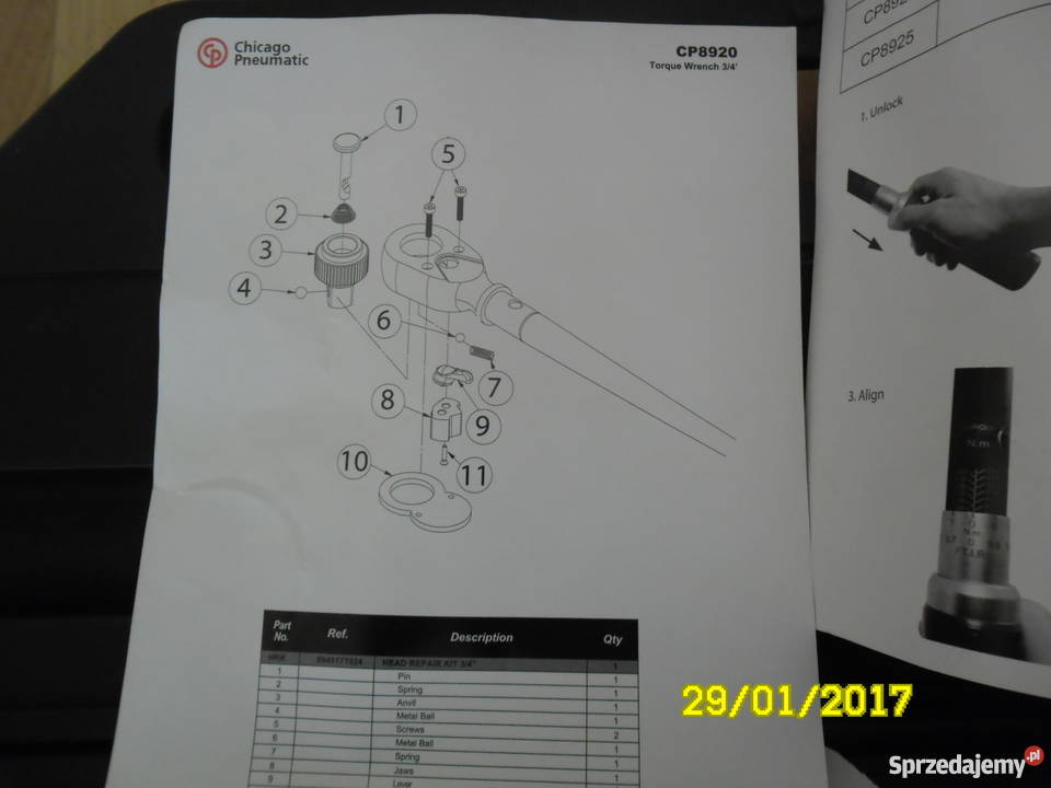 Klucz dynamometryczny CHICAGO 150750Nm Wieluń