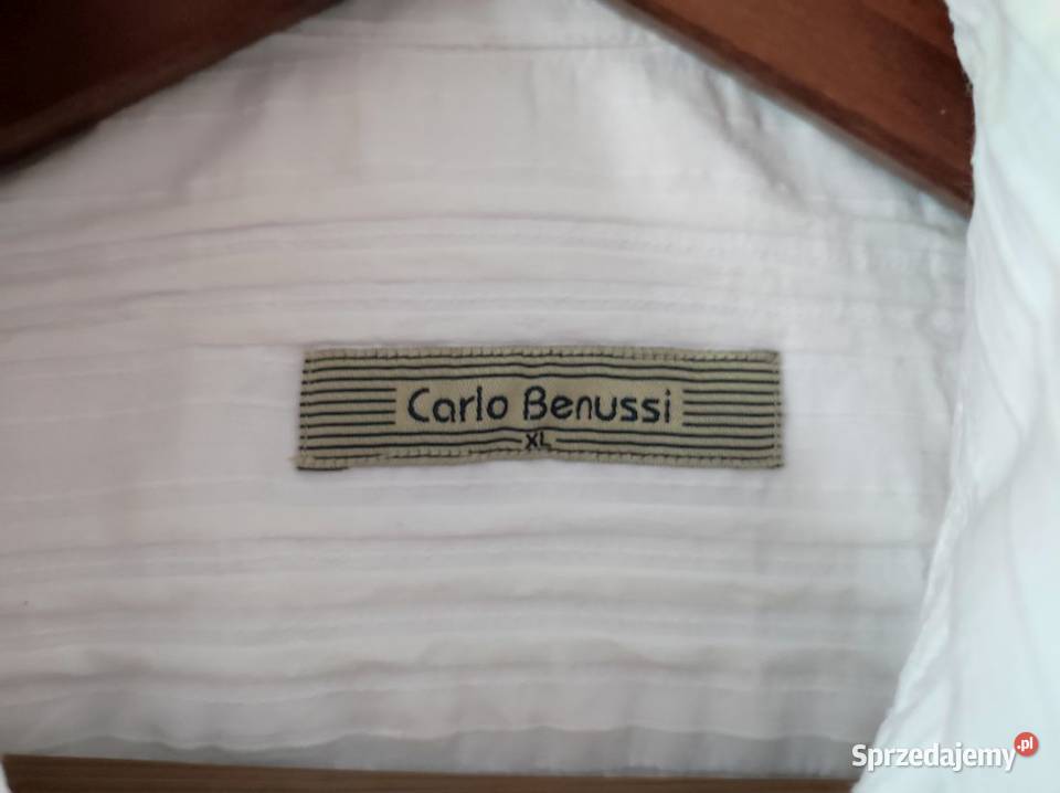 XL Carlo Benussi biała męska koszula elegancka Kielce