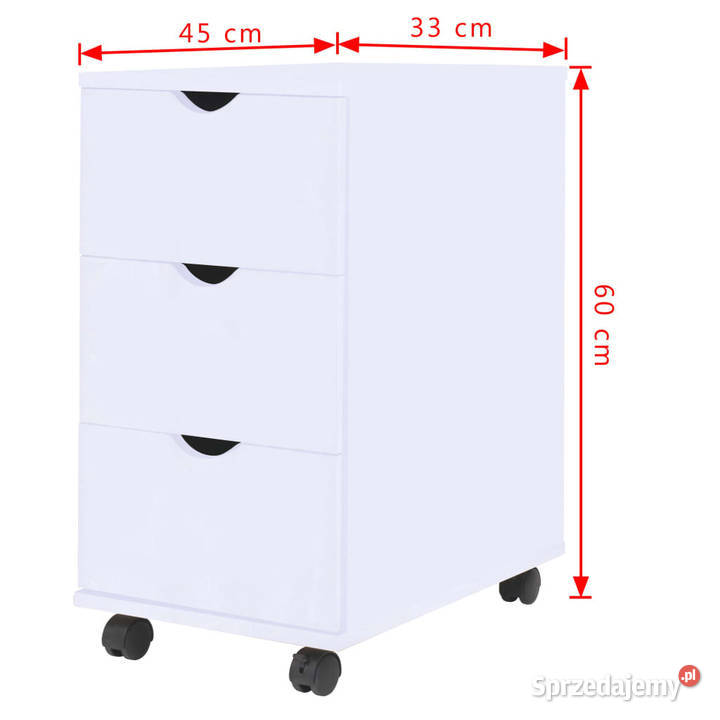 Szafka z szufladami 33 x 45 x 60 biała WM245727 Warszawa sprzedam