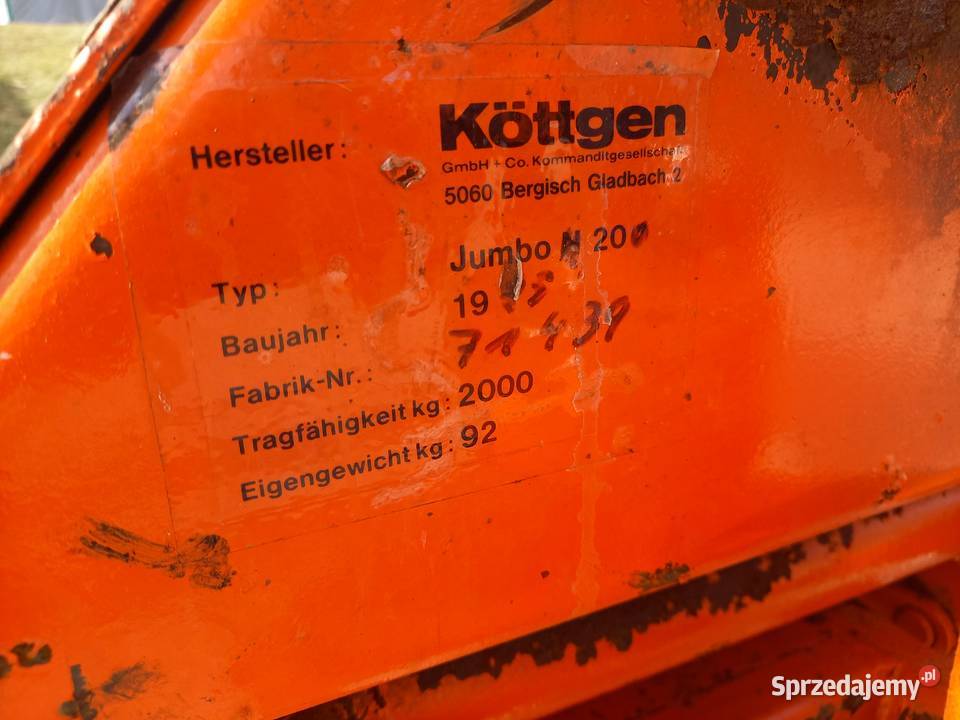 Wózek paletowy paleciak 115 solidny 2000 Magazynowanie