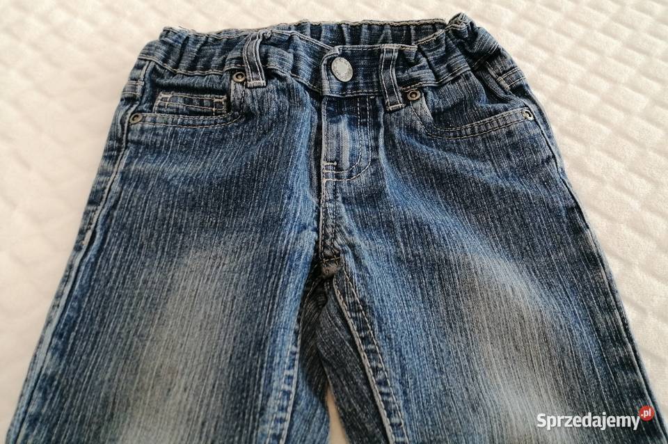 Spodnie dżinsowe niebieskie 98 Okay Odzież śląskie Czeladź sprzedam