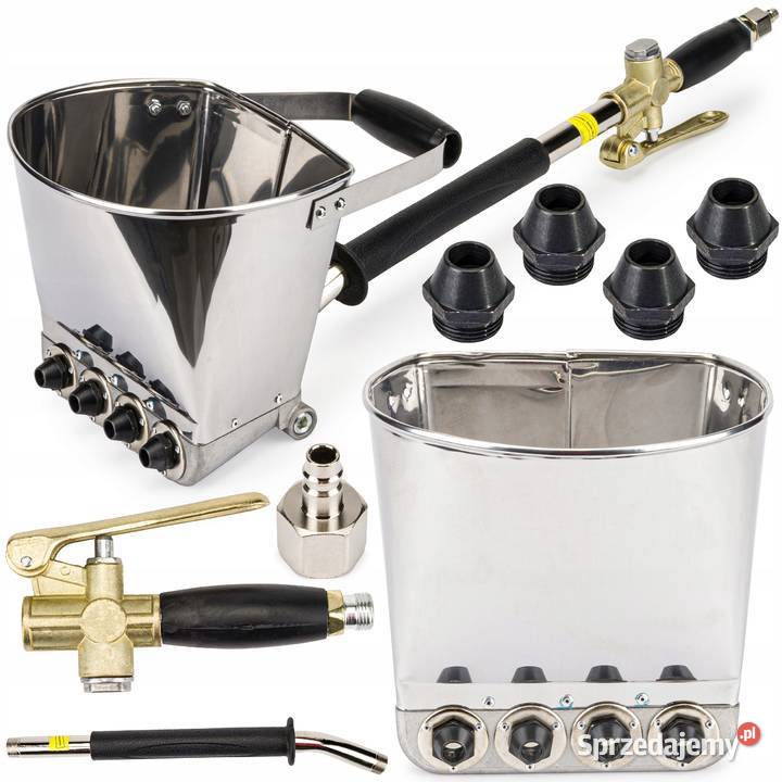 TYNKOWNICA pneumatyczna do TYNKÓW ŚCIAN 4x dysze