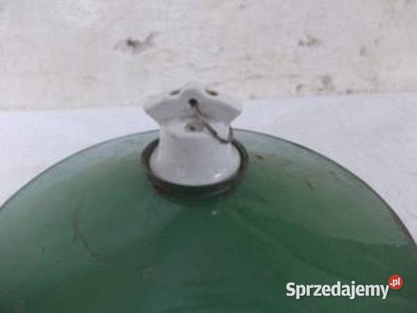 Stara emaliowana lampa fabryczna loft sprzedam