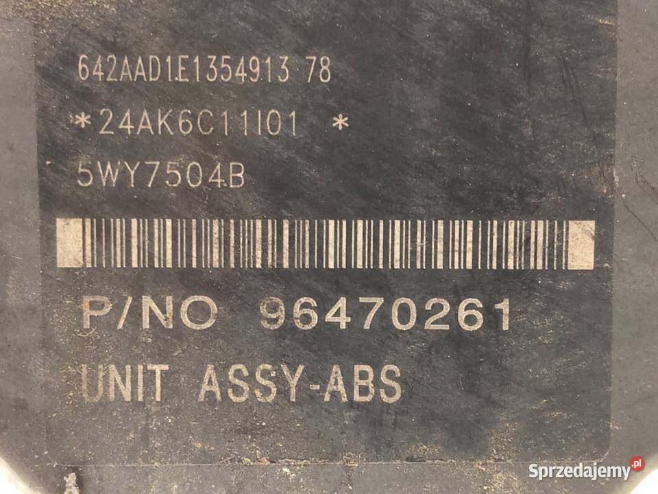 POMPA ABS CHEVROLET AVEO II 96470261 12 72 0308