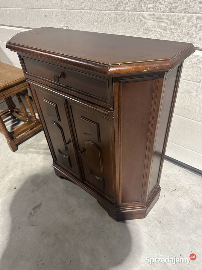 Wąska dębowa komoda 70 meble holenderskie