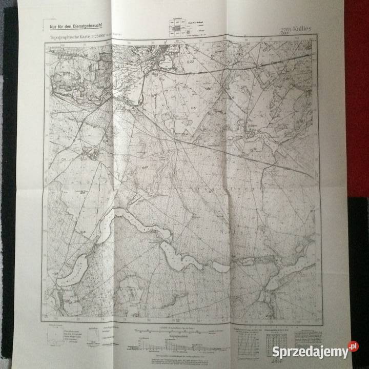 1213 Niemiecka Mapa Kalisza Szczecin
