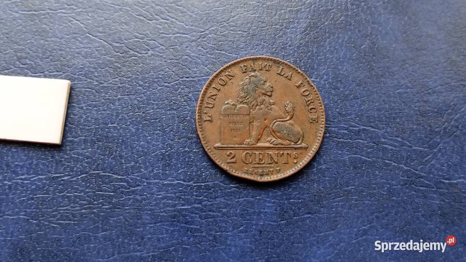 Stare monety 2 cent 1919 Belgia /2