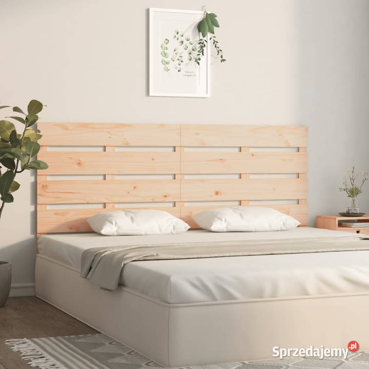 Wezgłowie łóżka 140x3x80 lite drewno sosnowe